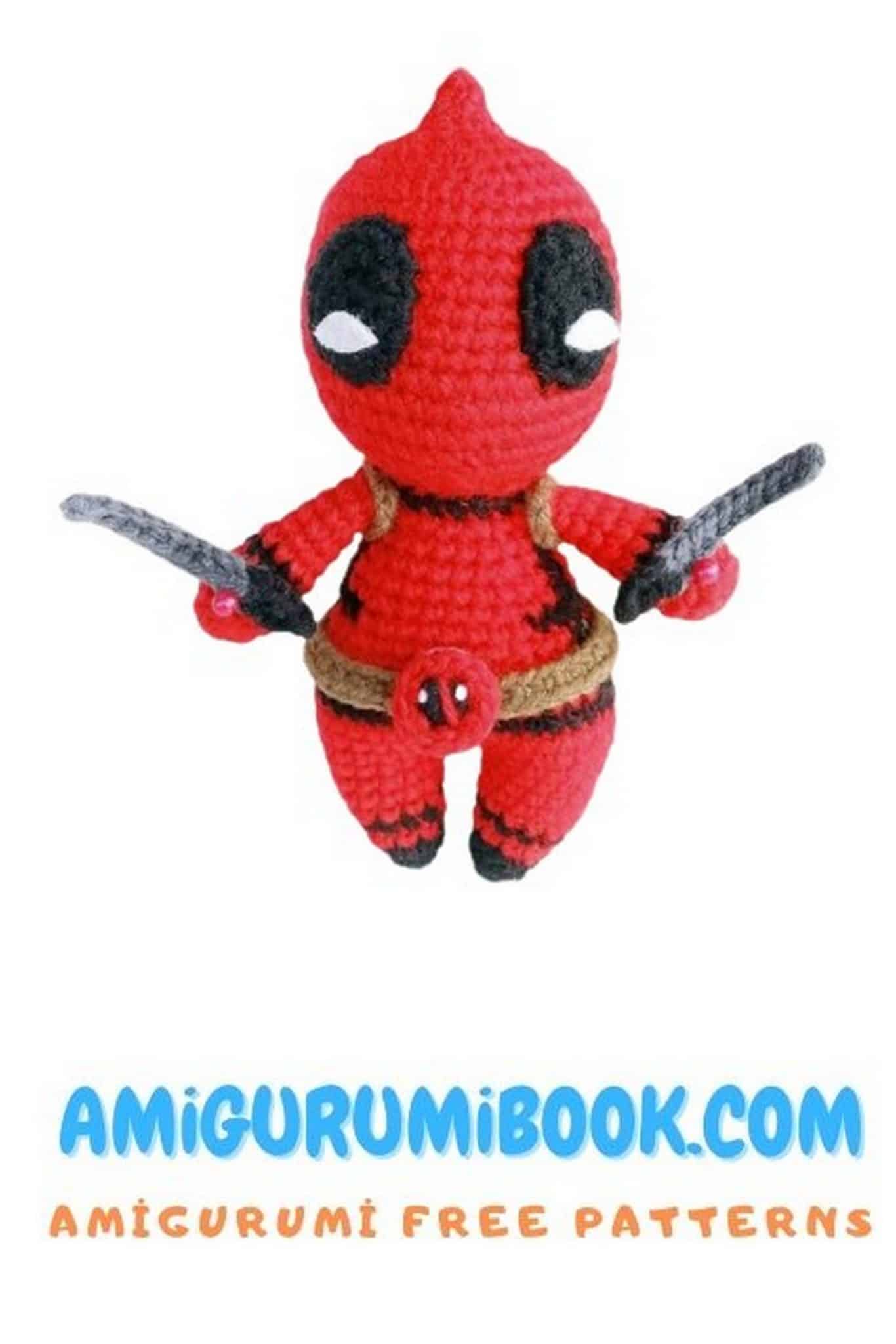 Deadpool Amigurumi Free Pattern - Free Amigurumi Crochet Patterns