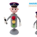 Traffic Light Controller Amigurumi Free Pattern