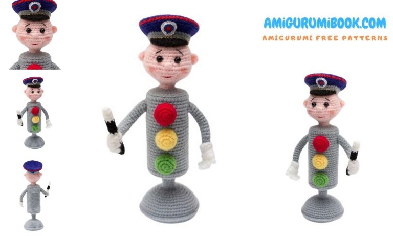 Traffic Light Controller Amigurumi Free Pattern