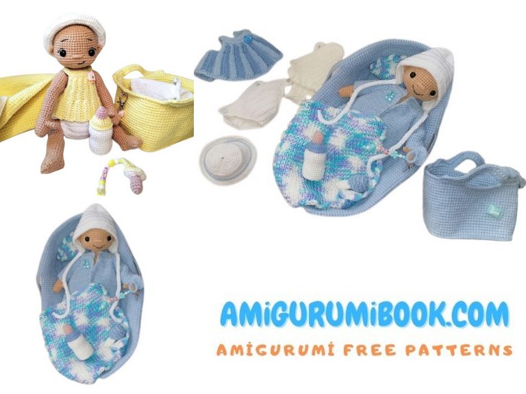 Free Pattern: Crochet Newborn Baby with Bottle Amigurumi