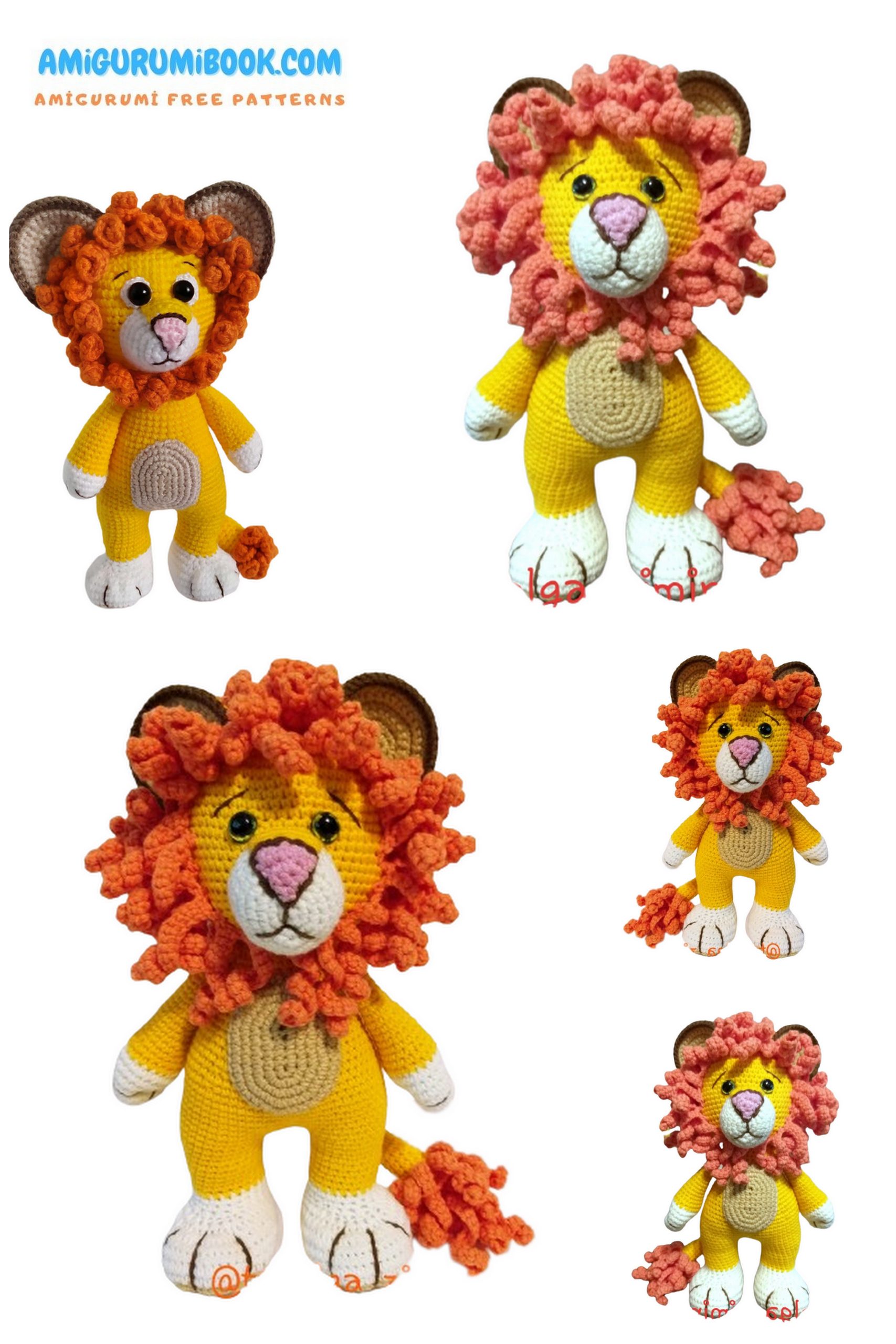 Cute Lion Amigurumi Free Pattern - Crochet Your Own Adorable Lion Toy ...