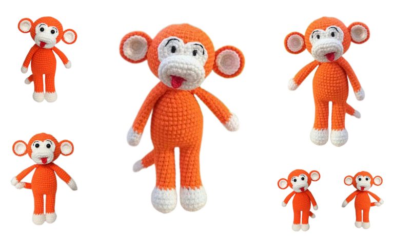 Adorable Amigurumi Orange Monkey Free Pattern – Crochet Fun!