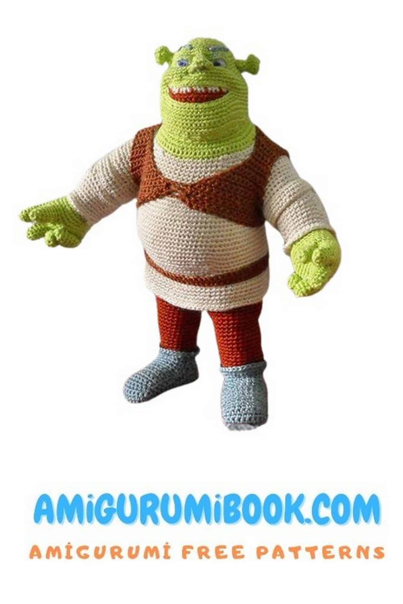 Free Shrek Amigurumi Pattern- Crochet Tutorial