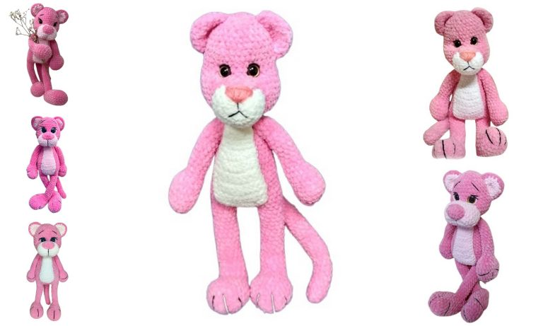Free Velvet Pink Panther Amigurumi Pattern