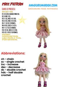 Barbie Amigurumi Doll Free Pattern – Free Amigurumi Crochet Patterns