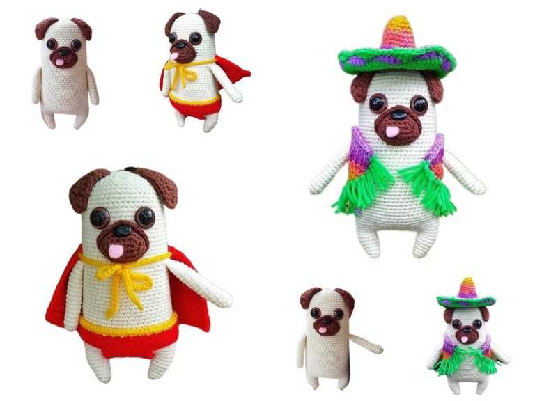 Adorable Amigurumi Pug Dog Free Pattern – Crochet Your New Furry Friend!