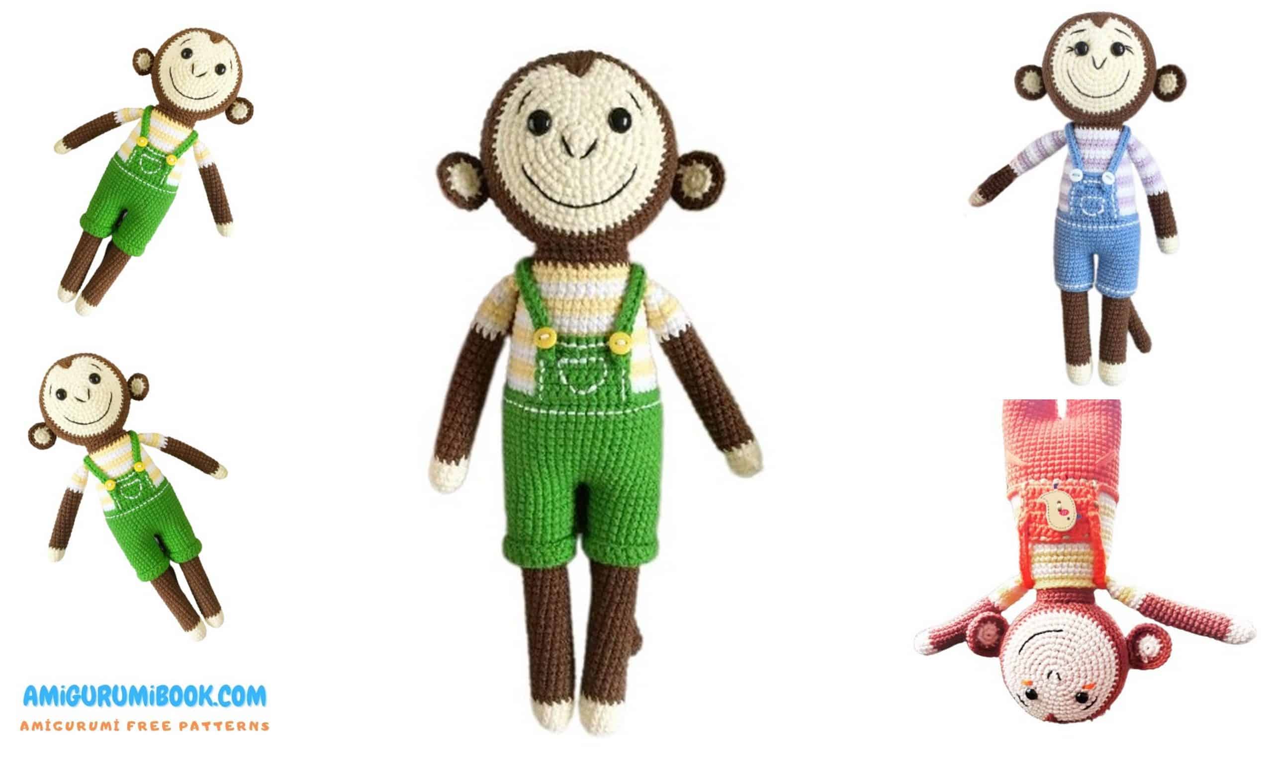 Monkey Dudu Amigurumi Free Pattern - Cute Crochet Toy Tutorial - Free