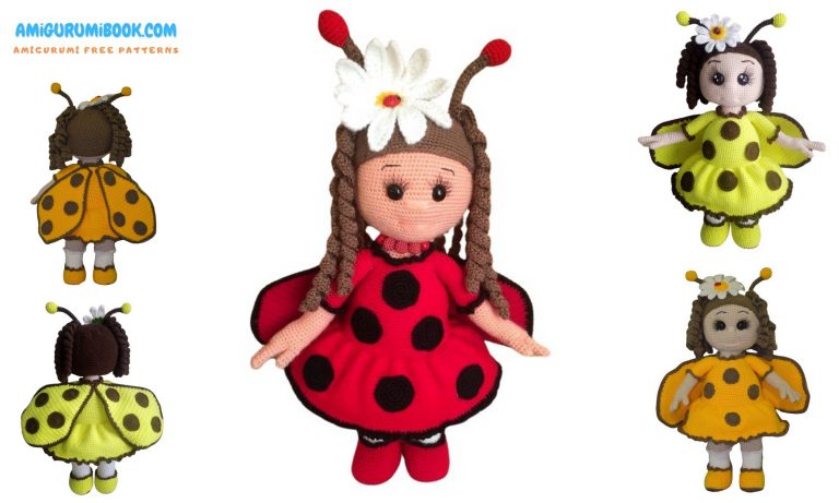 Free Ladybug Dress Doll Amigurumi Pattern – Crochet Your Own Cute Creation!