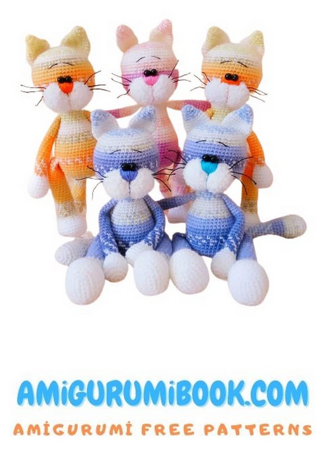 Colorful Amigurumi Cat Free Pattern - Crochet Your Way to Cuteness ...