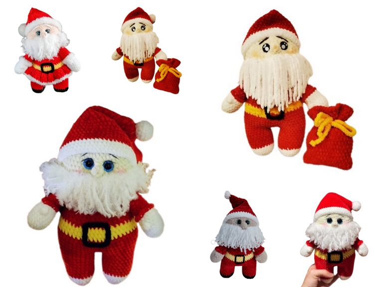 Velvet Santa Claus Amigurumi Christmas Free Pattern: Craft Festive Magic!