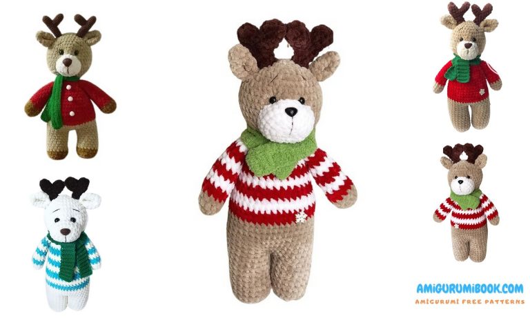 Free Amigurumi Christmas Deer Pattern: Create Festive Magic with Our DIY Holiday Crochet Project!