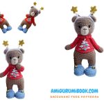 Lena, Christmas Teddy Bear Amigurumi Free Pattern