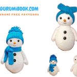 Blue Scarf Snowman Amigurumi Free Pattern: Crochet Tutorial