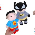 Crochet Superman and Batman Amigurumi Free Pattern