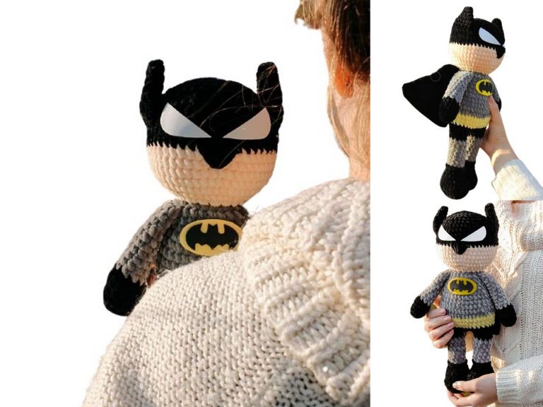 Velvet Batman Amigurumi Free Pattern: Craft Your Own Caped Crusader!