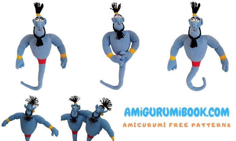 Free Amigurumi Pattern: Aladdin’s Genie – Crochet Your Own Magical Friend!