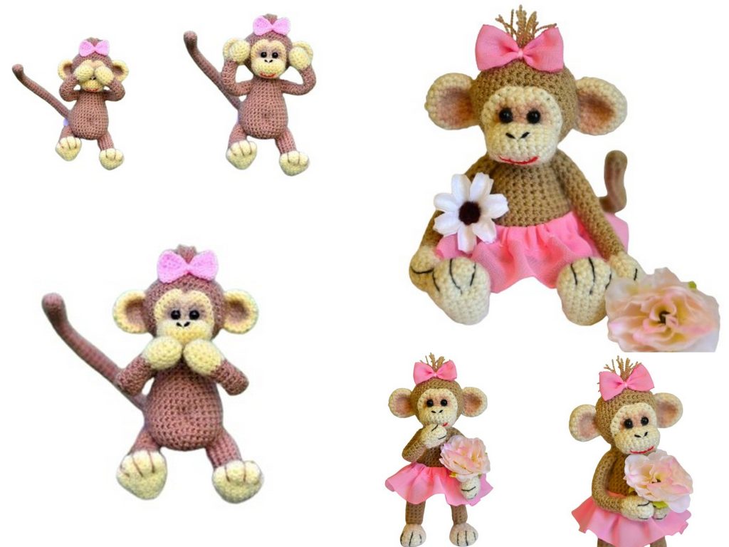 Lady Monkey Amigurumi Pattern