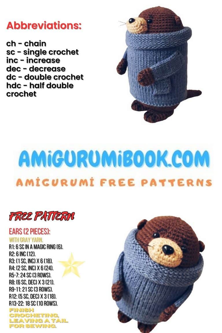 Adorable Mole Amigurumi Free Pattern: Crochet Tutorial - Free Amigurumi ...