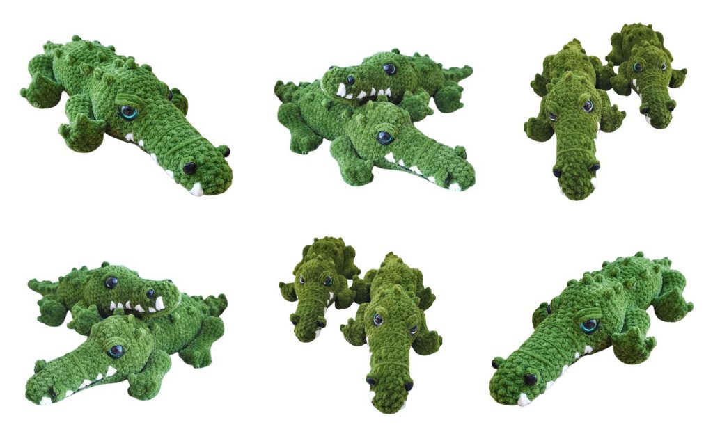 Crocodile Amigurumi Free Pattern