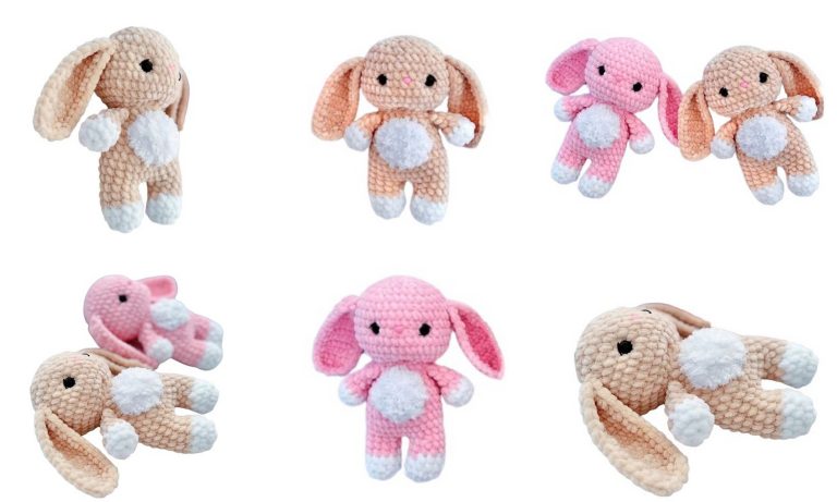 Velvet Little Bunny Amigurumi Free Pattern: Crochet Tutorial