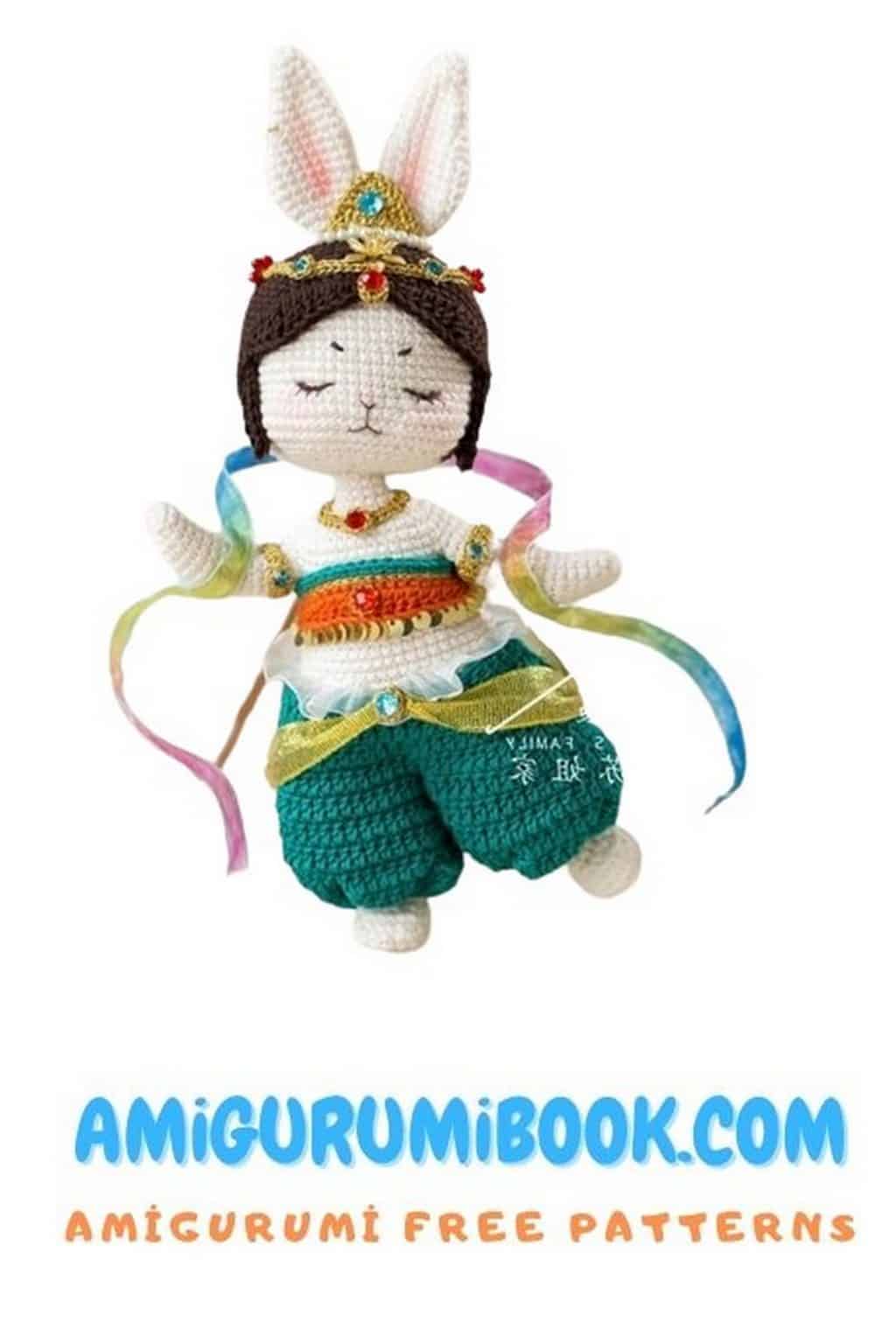 Free Jade Bunny Amigurumi Pattern: Crochet Tutorial - Free Amigurumi ...