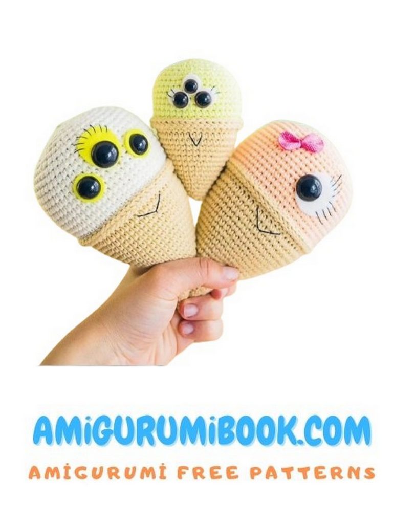 Free Ice Cream Amigurumi Pattern