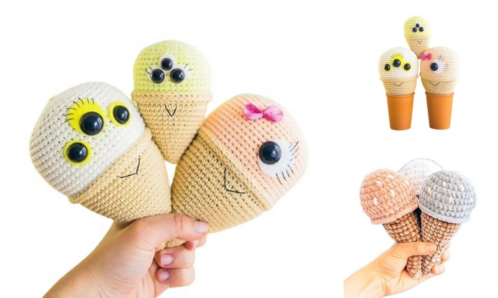 Free Ice Cream Amigurumi Pattern