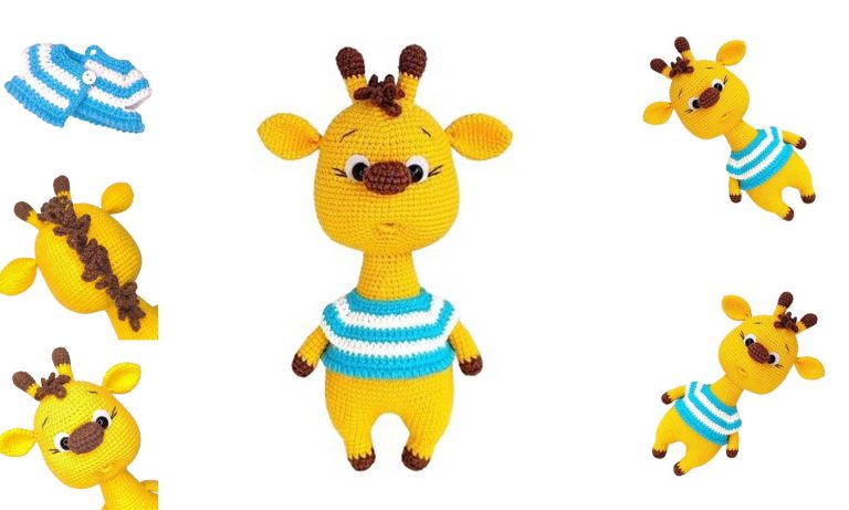 Amigurumi Giraffe Free Pattern with Cute Sweater