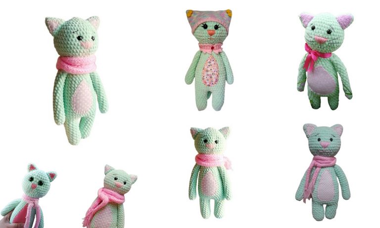 Luxurious Velvet Scarf Cat Amigurumi: Free Crochet Pattern!