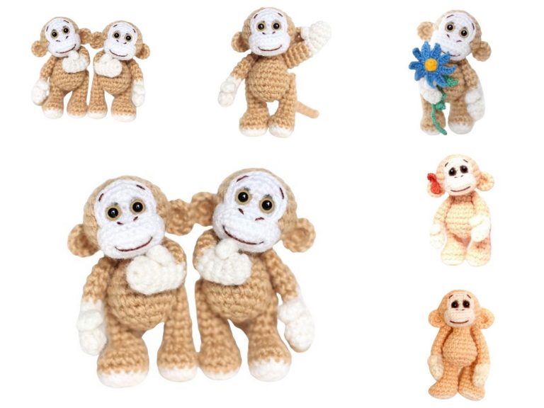 Free Pattern: Little Cute Monkey Amigurumi