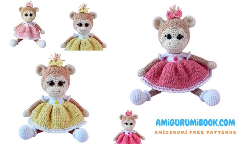 Free Skirted Lady Monkey Amigurumi Pattern – Crochet Toy