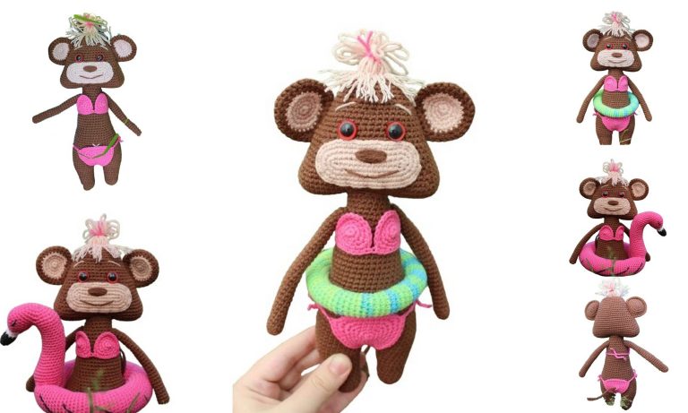 Free Bikini Monkey Amigurumi Pattern – Crochet Toy