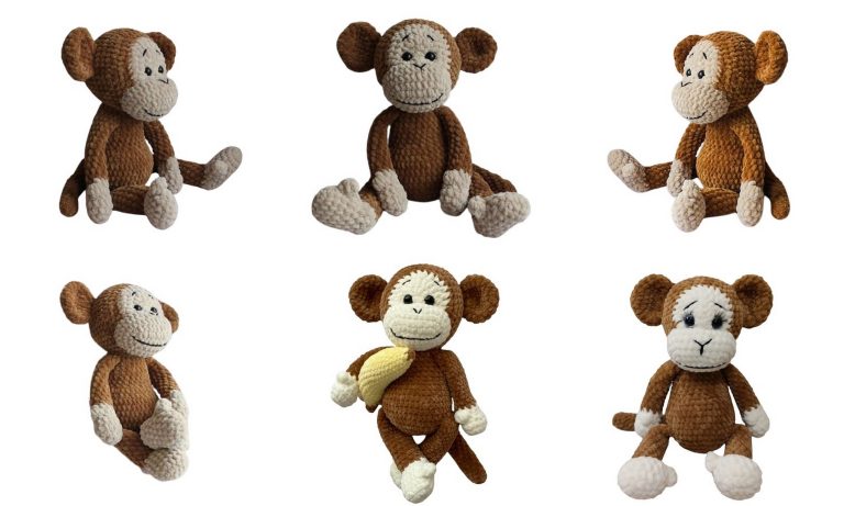 Free Cute Monkey Amigurumi Pattern – Crochet Toy