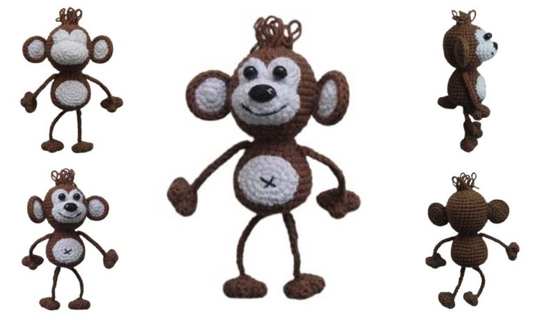 Free Little Cute Monkey Amigurumi Pattern – Crochet Toy