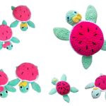 Whimsical Watermelon Turtle Amigurumi: Free Crochet Pattern!