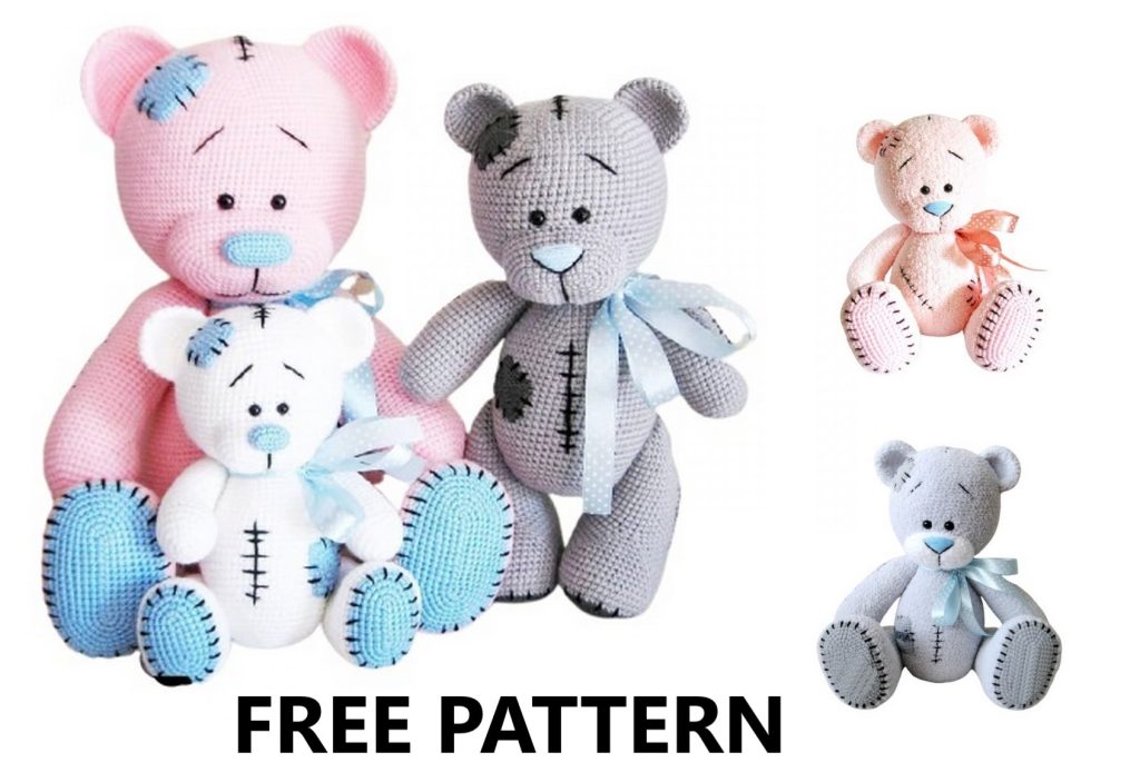 Big Boy Bear Amigurumi Free Pattern - Crochet Tutorial