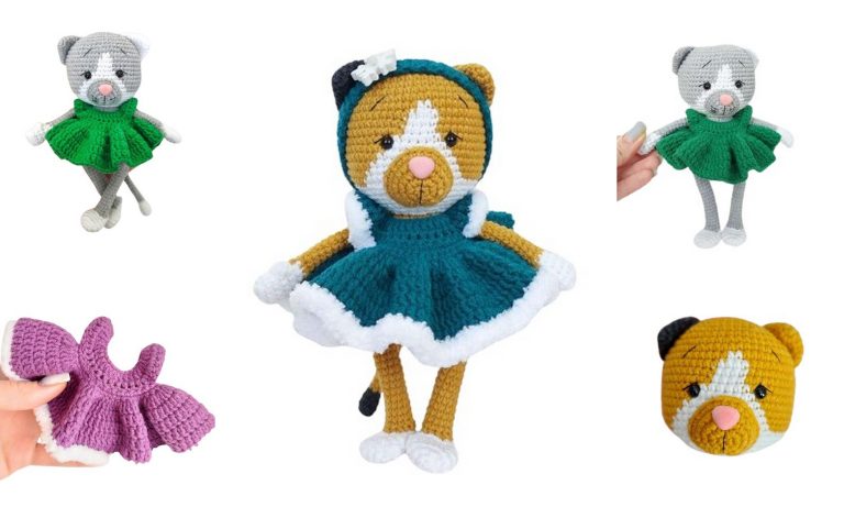 Lady Cat Amigurumi Free Pattern – Crochet Tutorial
