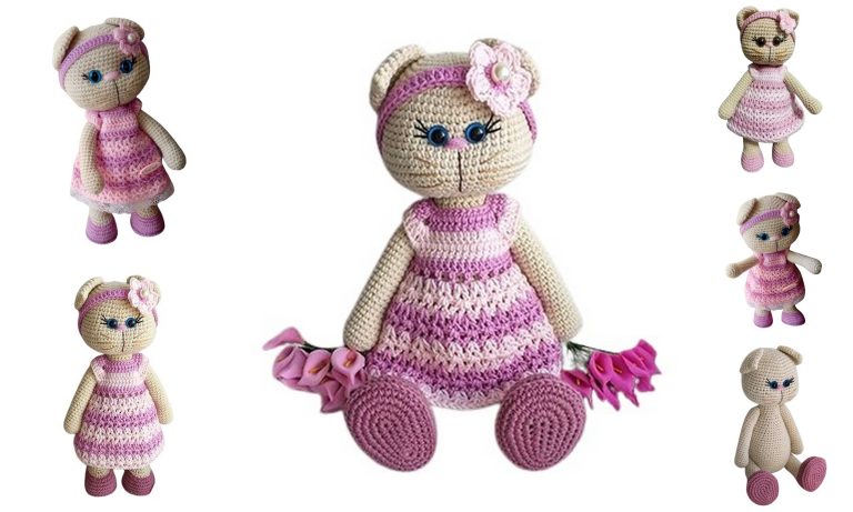 Lady Cat Amigurumi Free Pattern in Dress – Crochet Tutorial