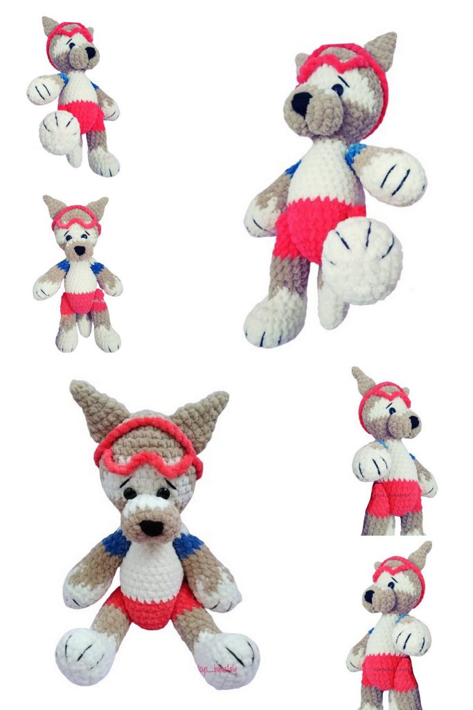 Mascot Wolf Amigurumi Pattern