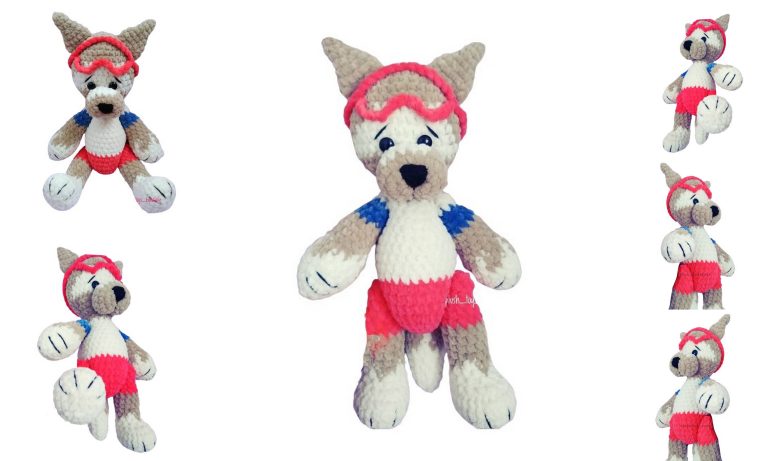 Mascot Wolf Amigurumi Free Pattern – Crochet Tutorial