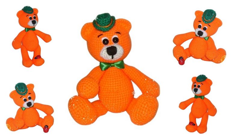 Orange Bear Amigurumi Free Pattern – Crochet Tutorial