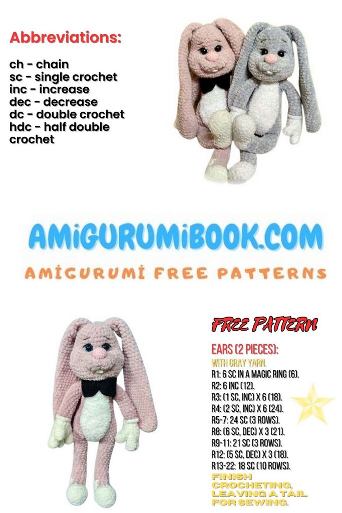 Freddy Bunny Amigurumi pattern