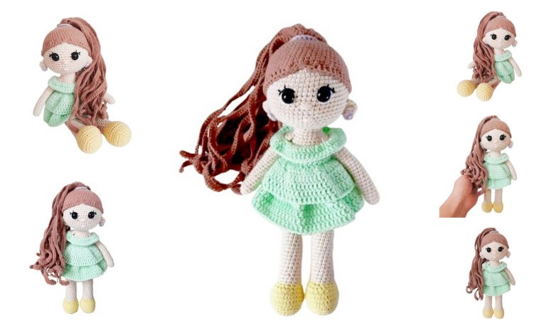 Doll Monica Amigurumi Free Pattern – Crochet Tutorial