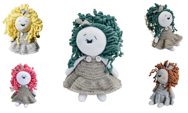 Curly Doll Elena Amigurumi Free Pattern – Crochet Tutorial