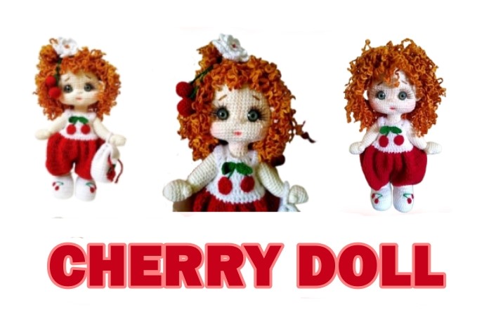 Cherry Doll Amigurumi Free Crochet Pattern