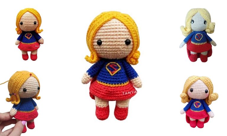 Super Woman Amigurumi Free Pattern – Crochet Tutorial