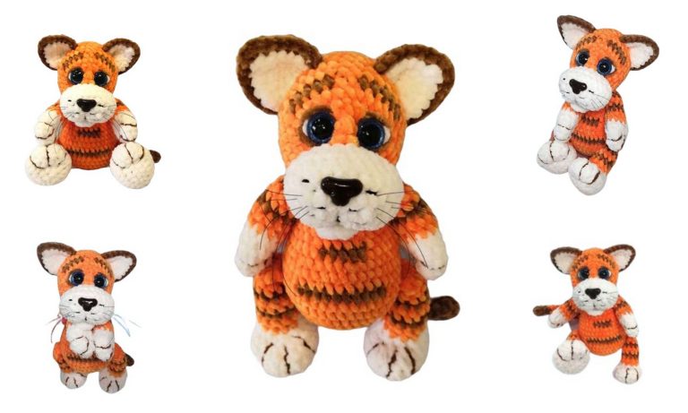 Tiger Jack Amigurumi Free Pattern – Crochet Tutorial