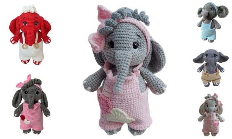 Elephant Amigurumi Free Pattern