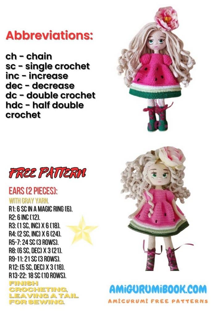 Amigurumi Watermelon Doll