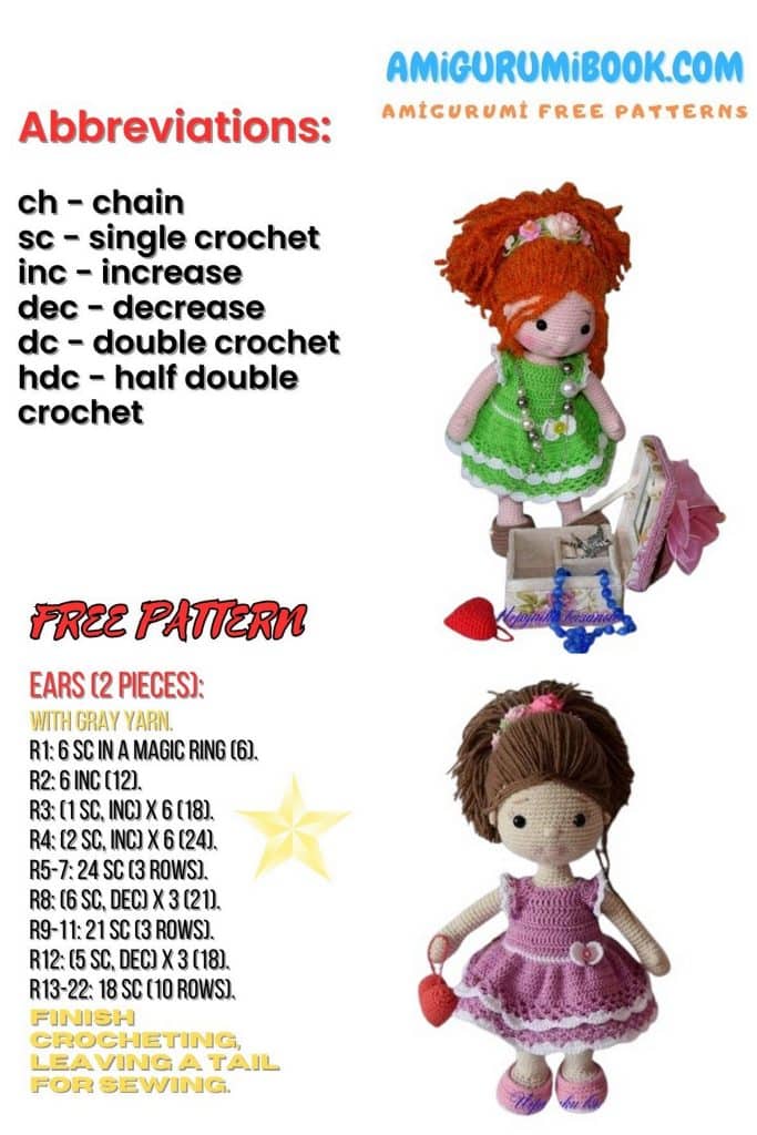 amigurumi doll Pattern